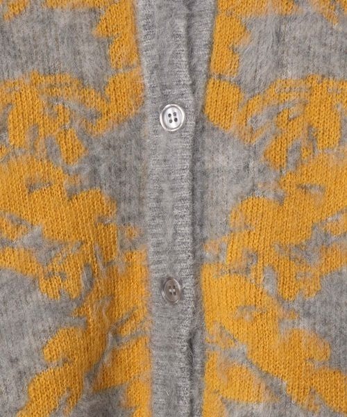 JEANASIS（ジーナシス）の「ジャガードフラワー2WAYカーディガン