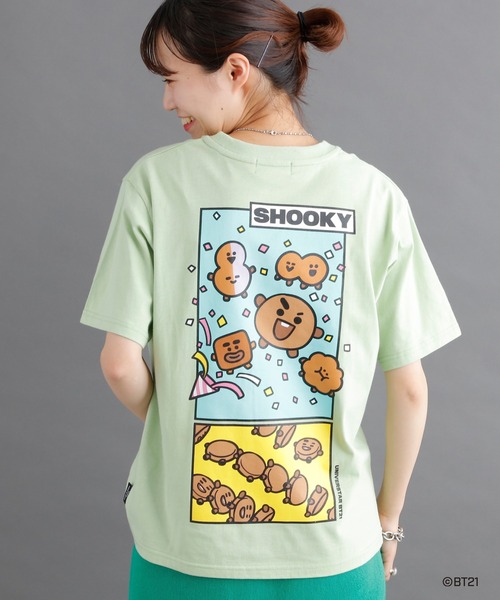 BT21（ビーティーイシビル）の「＃【BT21】キャラクターTシャツ（T