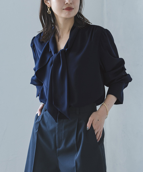 Noble（ノーブル）の「《追加》ロイヤルサテンボウタイブラウス 2