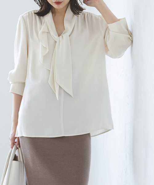 Noble（ノーブル）の「《追加》ロイヤルサテンボウタイブラウス 2