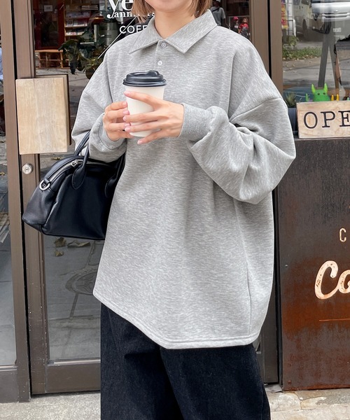 Chillfar（チルファー）の「襟付きポロスウェットトレーナー