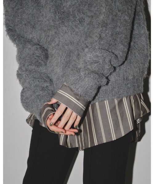 TODAYFUL（トゥデイフル）の「ストライプオーバーシャツ（シャツ