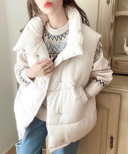 セール】【累計販売枚数1万枚突破！】オーバーサイズスタンドカラー