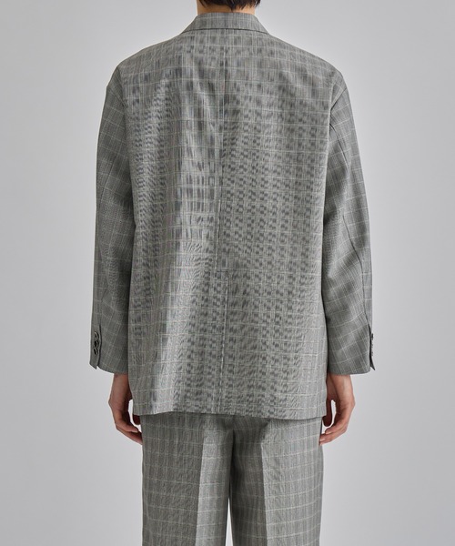 セール】【セットアップ着用可能】モヘアポプリン ダブルブレザー