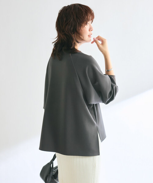 RIVE DROITE（リヴドロワ）の「【オンオフ着れる】キーネック