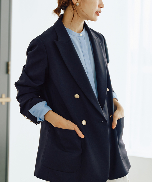 IENA（イエナ）の「ウールダブルブレストジャケット（その他アウター