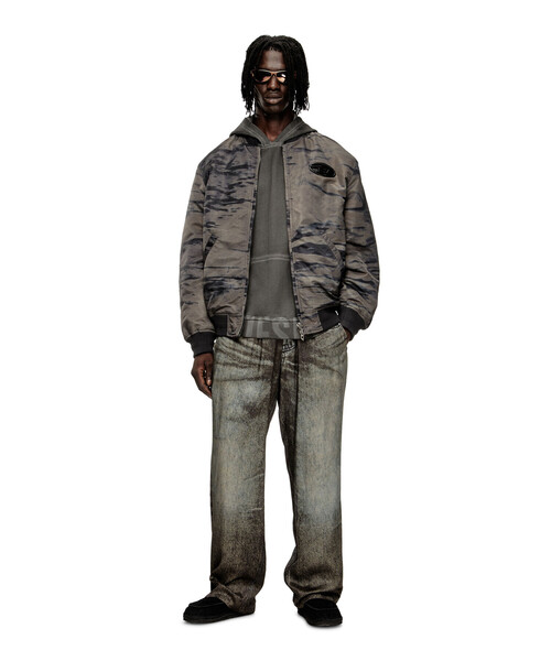 セール】メンズ カモフラージュ ジップアップブルゾン J-KEPES-DLBZ