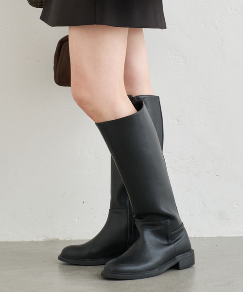 セール】KOMOREBI MUSEUM /コモレビミュージアム レザーロングブーツ