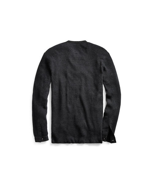 RRL（ダブル アール エル）の「コットンリネン ヘンリーネック