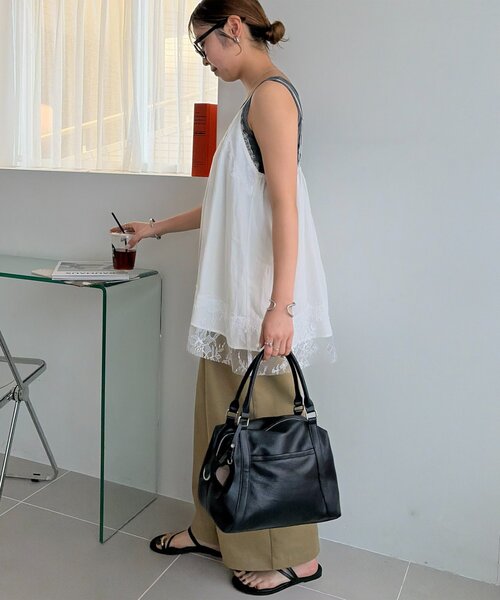 ミラーチャーム付ソフトボストンバッグ（ボストンバッグ）｜DISCOAT