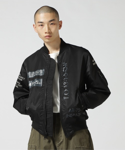 AVIREX（アヴィレックス）の「《REBUILD COLLECTION》MA-1 ステンシル