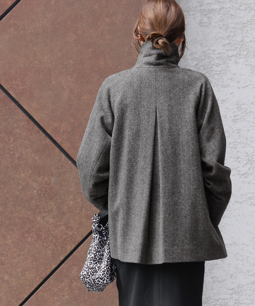 追加》尾州ウールスーパー100Aラインコート（ステンカラーコート