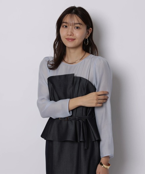 ペプラムワンピース（ワンピース）｜JUSGLITTY（ジャスグリッティー