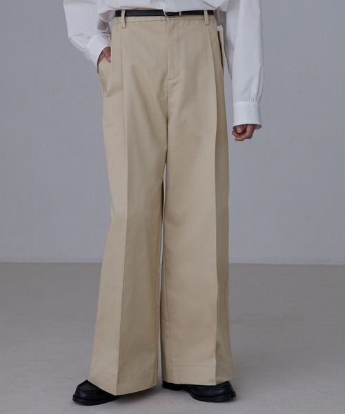 セール】【LUENNA】Wide Straight Chino Pants / ワイドストレート