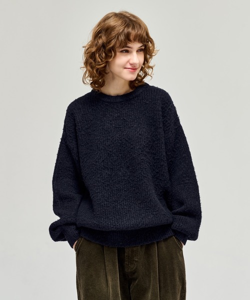 CREW NECK RIB KNIT / クルーネックリブニット（ニット/セーター