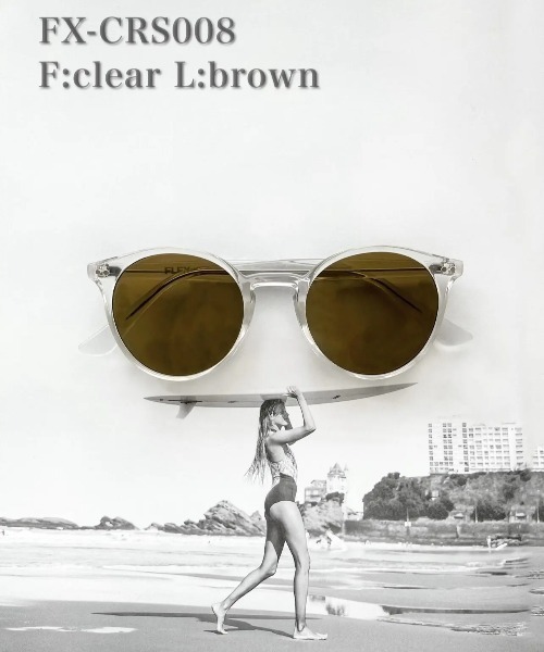 FLEX（フレックス）の「classic round clear frame sunglasses
