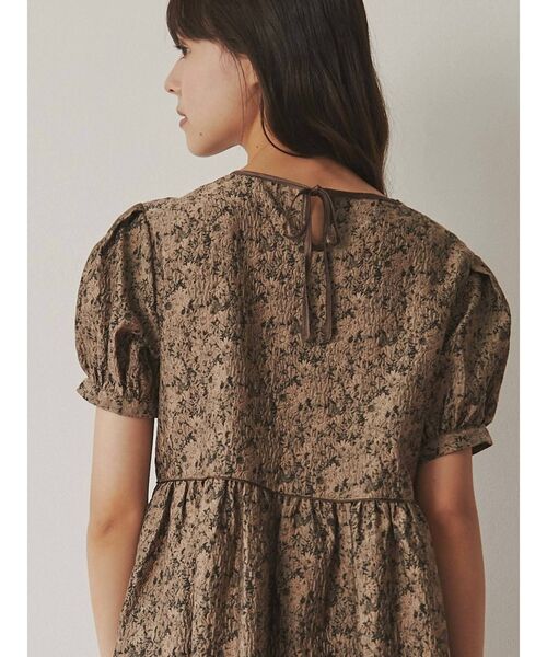 merry jenny（メリージェニー）の「flowerジャガードミニワンピース