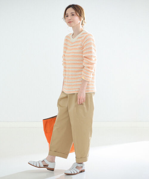 BATONER（バトナー）の「BATONER / ミックスヤーン クルーネックニット