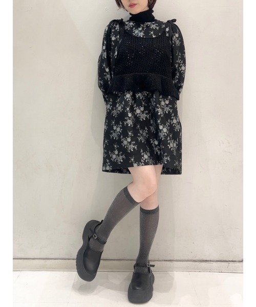 merry jenny（メリージェニー）の「flowerジャガードパフミニ