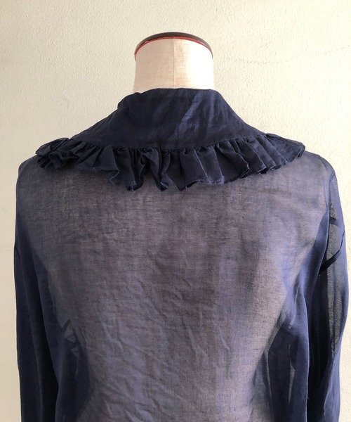 Heriter（エリテ）の「オーガンジーフリルカラーブラウス（シャツ