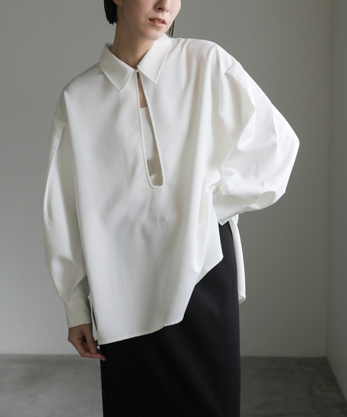 フロントオープンネックシャツ（シャツ/ブラウス）｜select MOCA