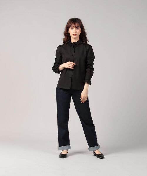 agnes b.（アニエスベー）の「UQ25 ラッフルブラウス（シャツ/ブラウス