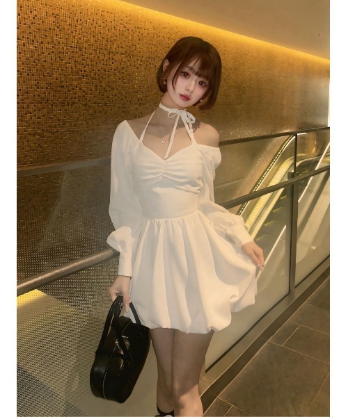 Darich（ダーリッチ）の「ウエストコルセットバルーンミニワンピース