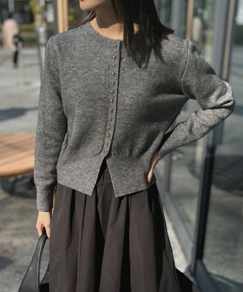 NAUL（ナウル）の「【HIT ITEM!】ボタンニットカーディガン / ショート