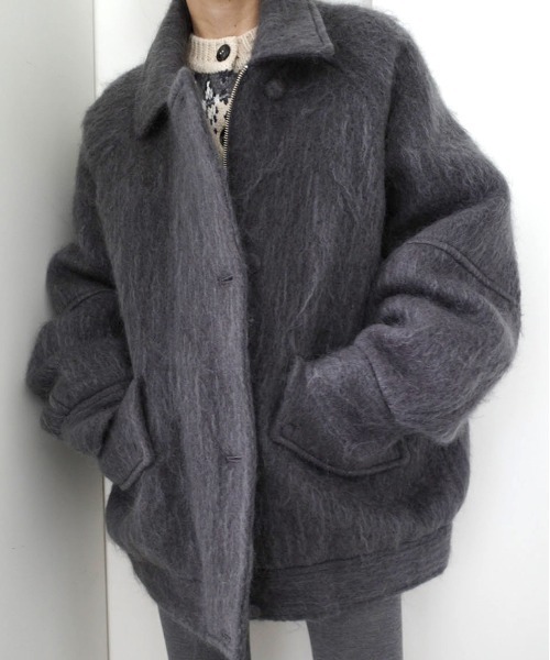Ameri（アメリ）の「UND MOHAIR SHAGGY FLIGHT JACKET（その他アウター