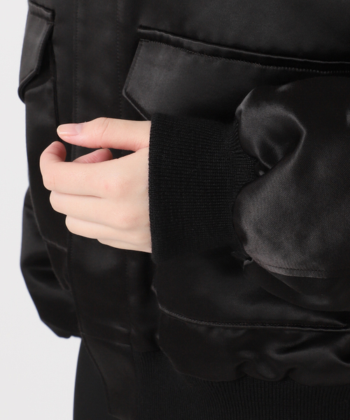 AP STUDIO（エーピーストゥディオ）の「ビンテージサテンブルゾン