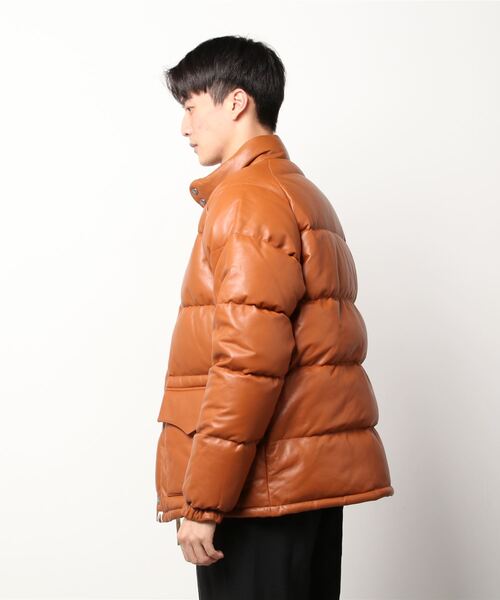 A BATHING APE（アベイシングエイプ）の「LEATHER CLASSIC DOWN JACKET
