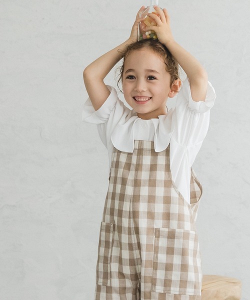 pairmanon（ペアマノン）の「総柄 チェック柄 ドット柄 サロペット