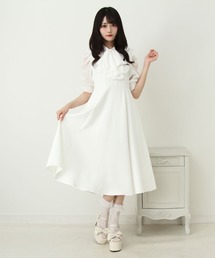 ワンピース/ドレス（ホワイト/白色系・ビジュー）ファッション通販