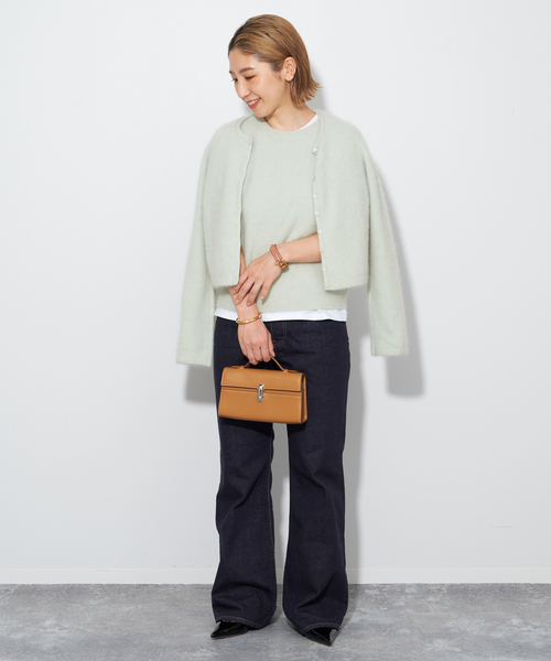 plage（プラージュ）の「Cashmere Mix Fur カーディガン（カーディガン