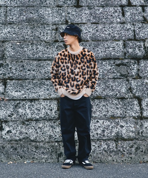 HUF（ハフ）の「HUF LEOPARD CREW SWEATER / HUF ニット セーター