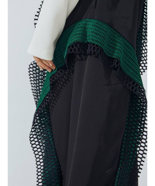 UN3D.（アンスリード）の「ウェーブメッシュキャミワンピース