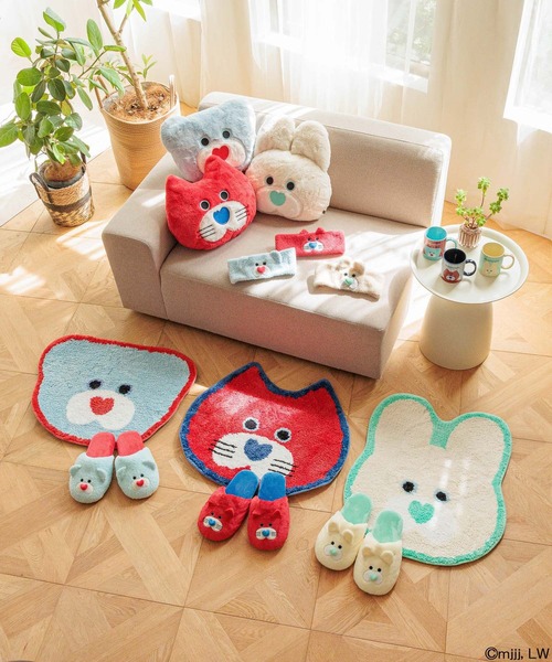 ローリーズファーム モジョジョジョ クッション&ラグ LOWRYS FARMが