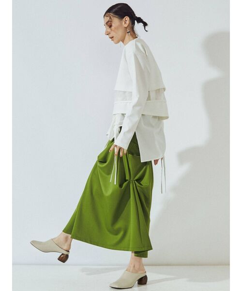 UN3D.（アンスリード）の「ヘムギャザーシャツキャミソール