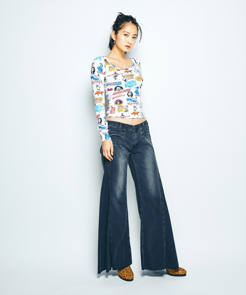 HYSTERIC GLAMOUR（ヒステリックグラマー）の「USED加工ローライズ