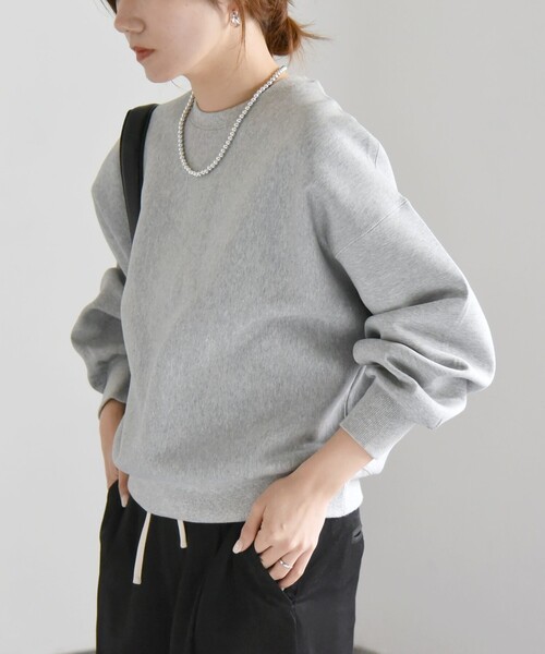 quaranciel:〈洗濯機可能〉ポンチ ベーシック コンパクト スウェット