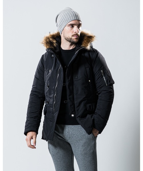 wjk（ダヴルジェイケイ）の「CORDURA N-3B/real fur（ミリタリー