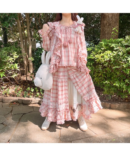PINK HOUSE（ピンクハウス）の「ウサギの耳付きオリジナルチェック
