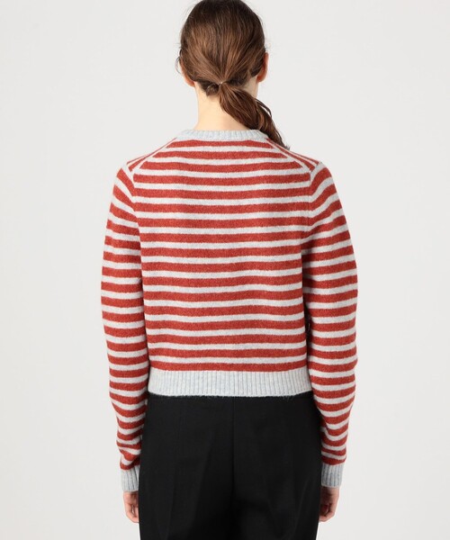 caban（キャバン）の「アルパカボーダー クルーネックカーディガン