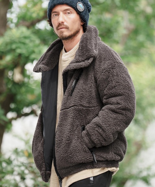 CAMBIO（カンビオ）の「mj9332-Short Microfur Volume Neck Blouson