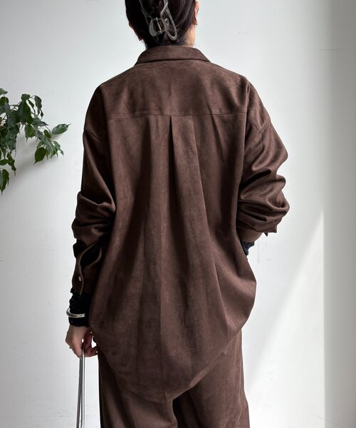 セール】スウェードシャツ（シャツ/ブラウス）｜DouDou（ドゥドゥ）の