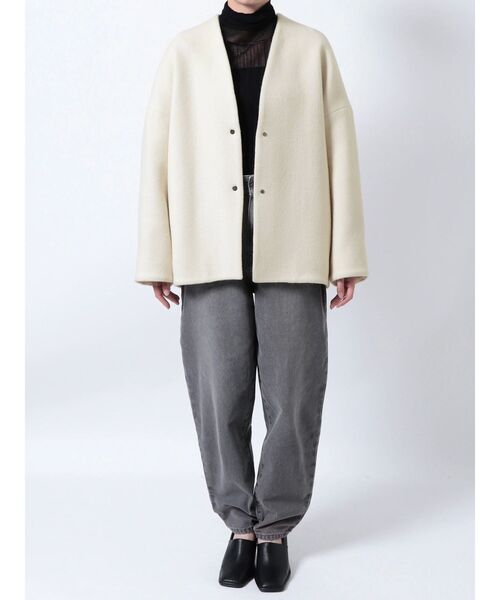 ELENDEEK（エレンディーク）の「フォルムショートウールコート（ノー