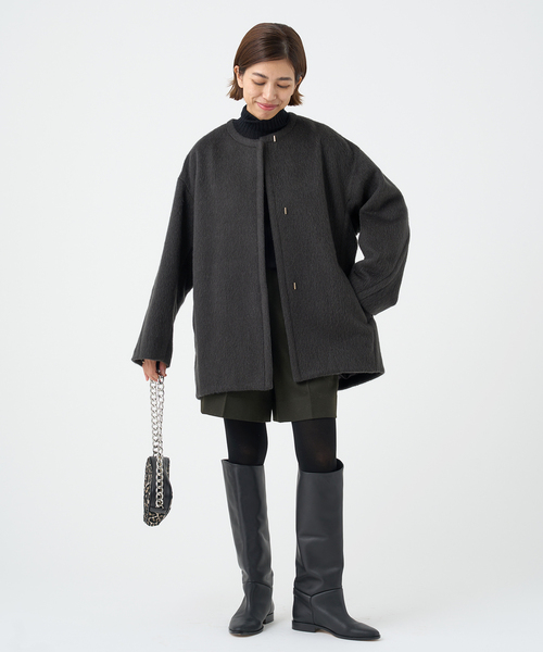 IENA（イエナ）の「モヘアシャギーハーフコート（その他アウター