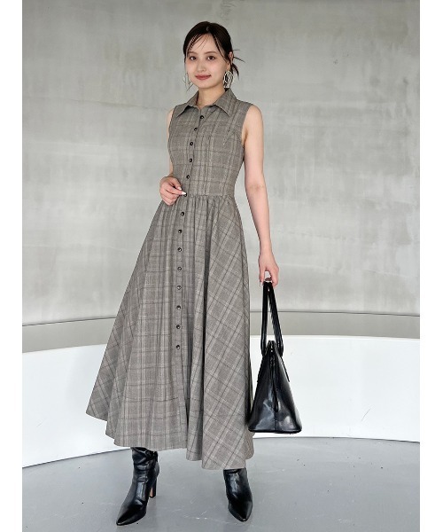 セール】Sustainableコルセットディテールシャツワンピース