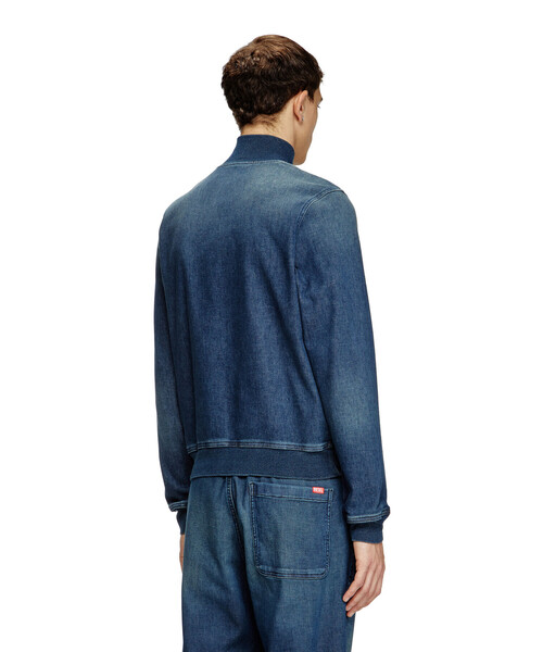 メンズ ジップアップスウェット トラックデニム D-BUZYE-S TRACK