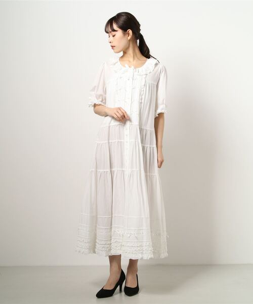PINK HOUSE（ピンクハウス）の「ローンフリルワンピース（ワンピース